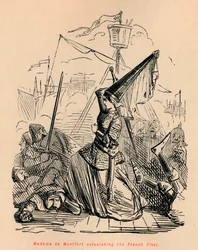Madame de Montfort étonnant la flotte française, vers 1860