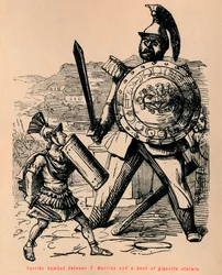 Combat terrible entre T Manlius et un Gaulois de stature gigantesque, 1852