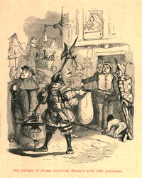 Les citoyens de Bruges fournissant des provisions à la suite de Wolsey, 1897