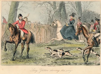 Lucy Glitters montrant le chemin, 1865