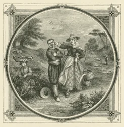 Personne ne peut aimer Thétis et Galatée en même temps (gravure)