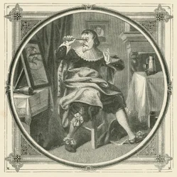 Qui se coupe le nez se fait du tort à lui-même (gravure)