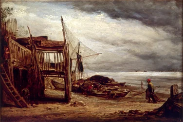 Une scène côtière, 1860