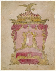 Conception pour un lit, c.1755-60