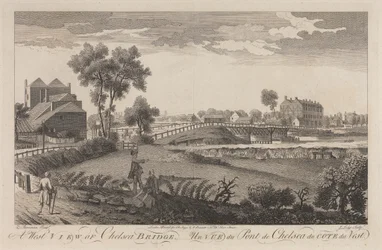 Vue ouest du pont de Chelsea
