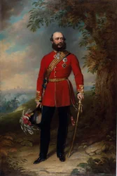 Maréchal de camp SAR George William Frederick Charles, 2e duc de Cambridge, vers 1862