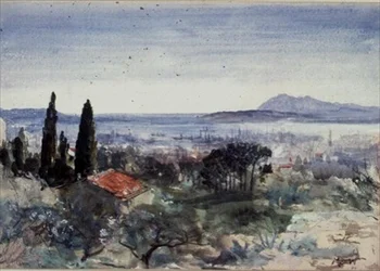 Vue sur le port de Toulon