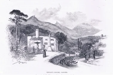Maison de Titien, Cadore, du Magazine of Art 1893, Cassell and Company