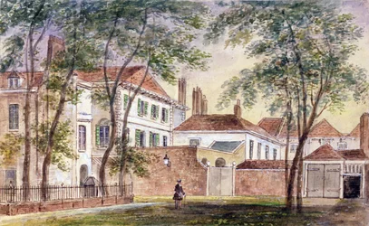 Vue de la maison et du musée de la défunte duchesse de Portland (1715-1785) 1796