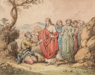 Christ guérissant un aveugle