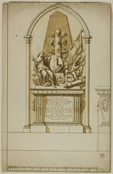 Conception pour un monument funéraire non exécuté pour le premier duc de Marlborough