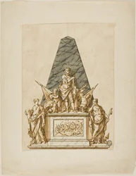 Projet non exécuté pour le monument au premier duc de Marlborough