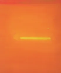 Intérieur orange avec figure, 2000