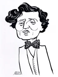 Alban Berg, caricature - Compositeur autrichien, 9 février 1885 - 24 décembre 1935