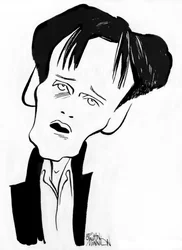 Ian Bostridge - caricature du chanteur d