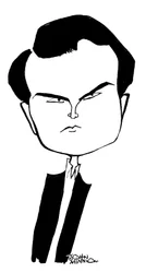 Jimmy Carr - caricature de John Minnion