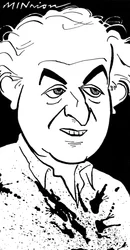 Ralph Steadman, caricature de John Minnion