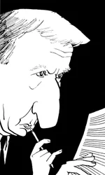 Richard Rodney Bennett, caricature de John Minnion