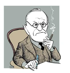 Sigmund Freud - caricature