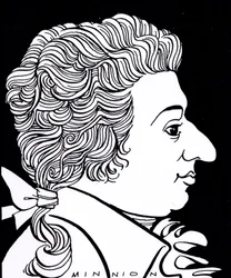 Wolfgang Amadeus Mozart - caricature