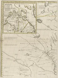 Carte des dominions britanniques et français en Amérique, 1756