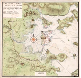Carte de Boston par Montresor