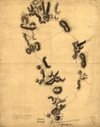 Expédition du gouverneur Tryon à Danbury, 1777. LOC gm71000884