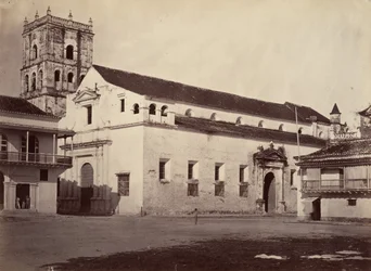 Paysage tropical, cathédrale, Carthagène, 1871