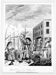 Une étreinte cornouaillaise à Billingsgate, 1781