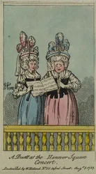 Un duo au concert de Hanover Square, 1788