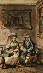 Ensemble de douze illustrations pour Tristram Shandy