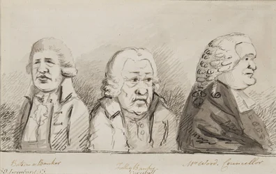 Batson, un banquier, Tulley, banquier, M. Wood, conseiller, 69 Lombard Street, Cornhill, 1790
