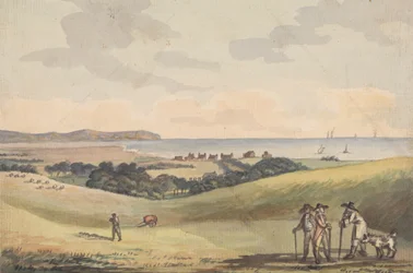 Eastbourne depuis le siège de Lord G. Cavendish dans le parc