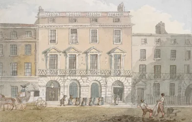 Freemasons Hall et Tavern, Great Queen Street, vers 1800