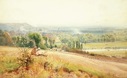 Vue de Hedsor Hill sur la Tamise près de Cookham
