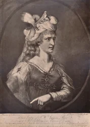 Sarah Siddons, actrice galloise, en Zara dans la pièce de William Congreve La Mariée en deuil, c1783