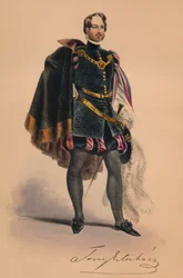 Invité en costume du XVIe siècle pour le Bal Costumé de la Reine Victoria, 12 mai 1842