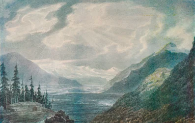 Une vallée alpine, XVIIIe siècle