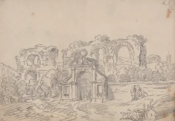 Arche baroque et ruines de l