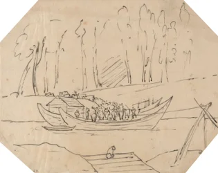 Bétail sur un bateau