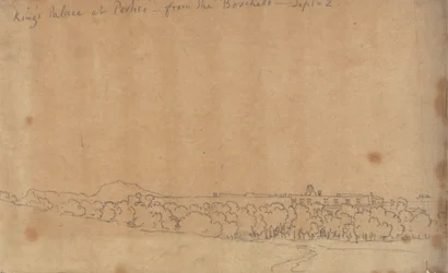 Palais du Roi à Portici depuis le Boschetto, 2 septembre
