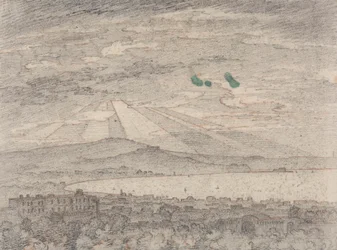 Naples depuis la villa de Sir William Hamilton, Portici