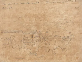Une partie de Padoue vue des remparts