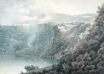 Le lac et la ville de Nemi