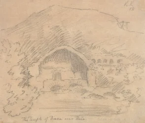 Le temple de Diane près de Baia