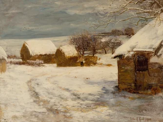 Une ferme en hiver