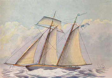 Goélette américaine, 1825