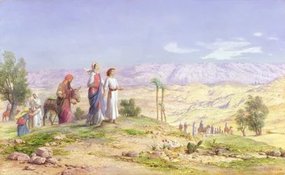 La Sainte Famille approchant de Jérusalem depuis Nazareth, 1878