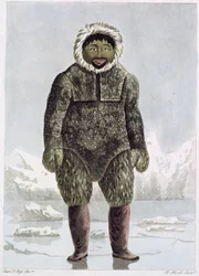 Ervick, un Autochtone de la Baie du Prince Régent, gravé par Daniel Havell, 1819