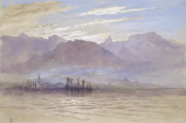 Matin de printemps, avec vent du nord-est, à Vevey